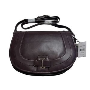 NWT Nine West In The Loop Shoulder Crossbody Bag Dark Burgandy Butterfly